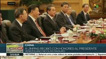 Presidente chino recibe a su homólogo venezolano en Beijing