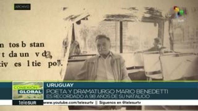 Se cumplen 98 años del nacimiento de Mario Benedetti