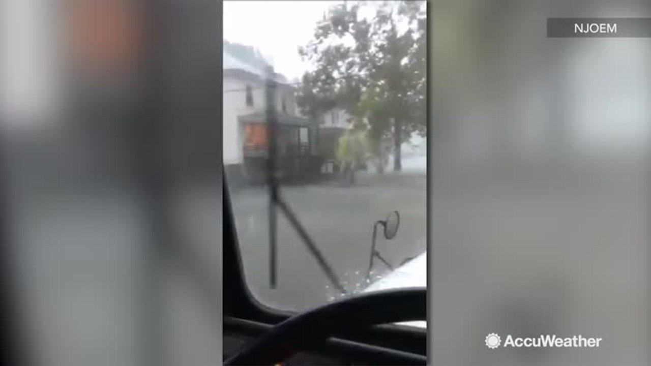 Rescuers witness nearly unpassable road inundated by Florence floodwaters