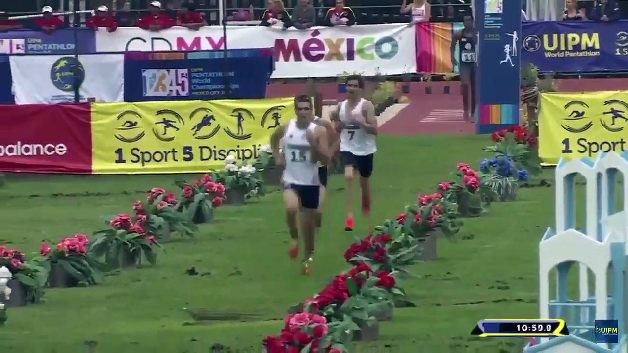 Il a cru qu'il va finir premier lors du championnat de monde de pentathlon !