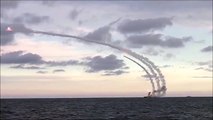 Russian Caspian Sea Flotilla launches Kalibr missiles
