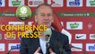 Conférence de presse Stade Brestois 29 - Gazélec FC Ajaccio (4-1) : Jean-Marc FURLAN (BREST) - Albert CARTIER (GFCA) - 2018/2019