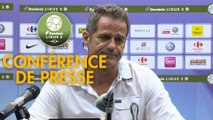 Conférence de presse Grenoble Foot 38 - Valenciennes FC (4-2) : Philippe  HINSCHBERGER (GF38) - Réginald RAY (VAFC) - 2018/2019