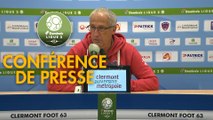 Conférence de presse Clermont Foot - AJ Auxerre (2-0) : Pascal GASTIEN (CF63) - Pablo  CORREA (AJA) - 2018/2019