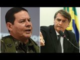 General Mourão torna-se protagonista e mantem candidatura de Bolsonaro no topo