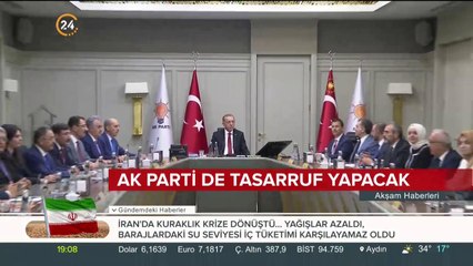 AK Parti de tasarruf yapacak