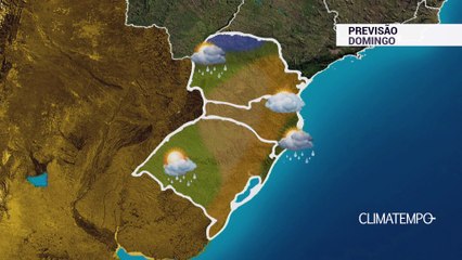 Previsão Sul – Chuva diminui neste domingo