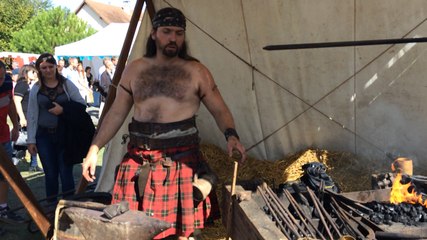 Sur le camp Viking du festival Cidre et dragon