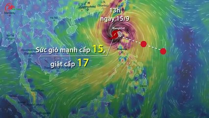 CẬP NHẬT NHANH SIÊU BÃO “MANGKHUT” GIÓ GIẬT CẤP 17, BIỂN ĐỘNG DỮ DỘI