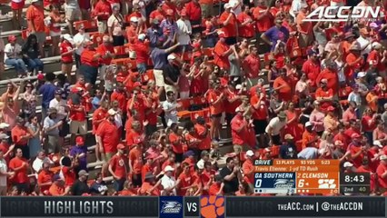 Georgia Southern vs. Clemson Football Highlights (2018)