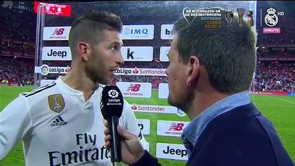 Sergio Ramos: "Hay que darlo todo por este escudo, el empate nunca es bueno"