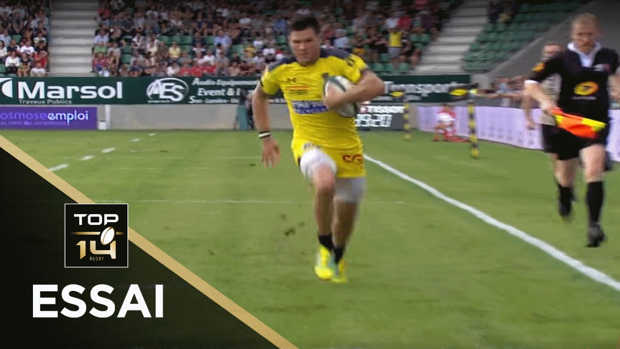 TOP 14 - Essai Rémy GROSSO (ASM) - Pau - Clermont - J4 - Saison 2018/2019