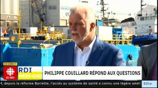 Philippe Couillard répond aux questions. #Québec2018 #Elections
