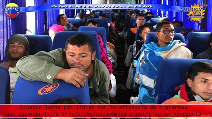 EMIGRACIÓN DE VENEZOLANOS A  ECUADOR Y PERU