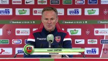 Réaction de Jean-Marc Furlan et Albert Cartier après Stade Brestois 29 - Gazélec Ajaccio