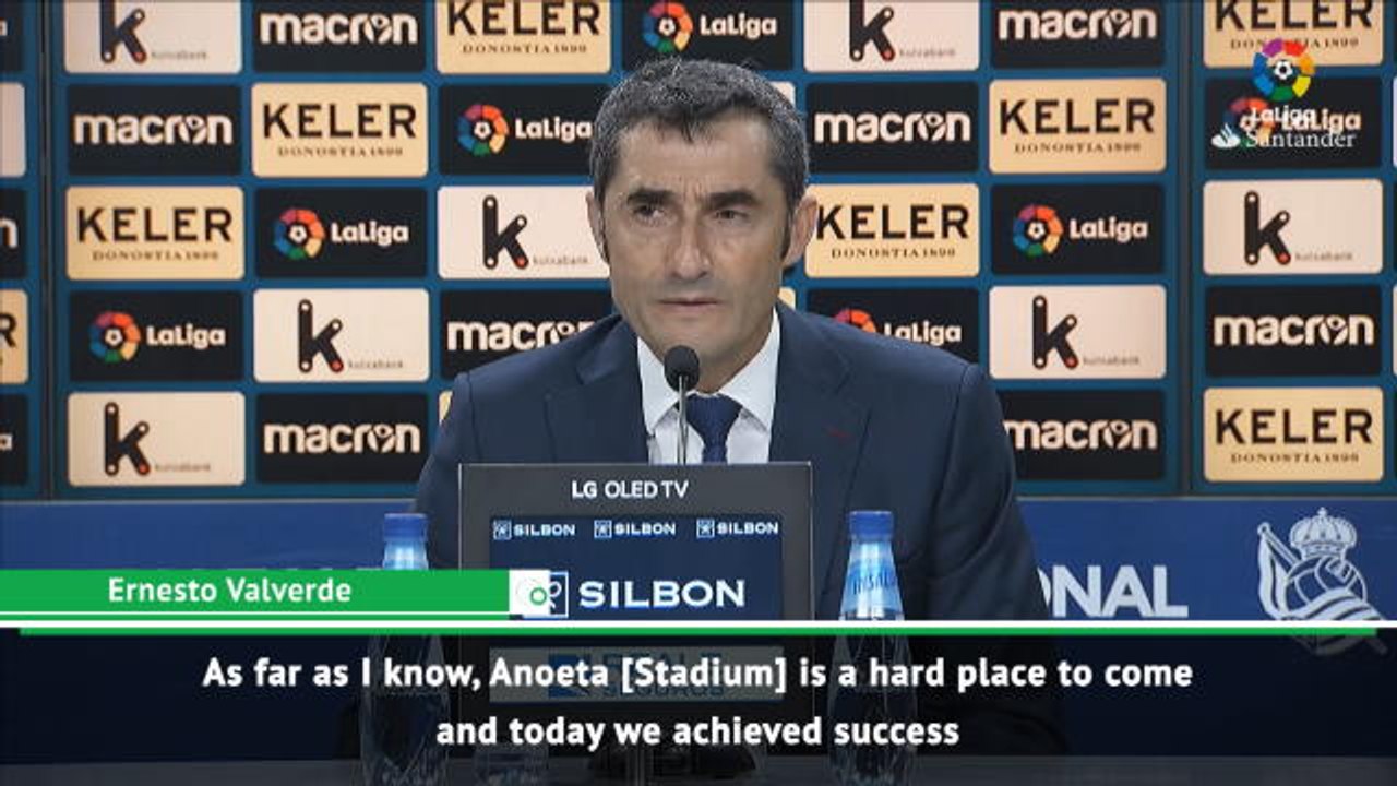 Valverde relieved to beat tough Real Sociedad team