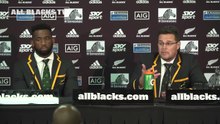 PRESS CONFERENCE: Springboks defeat All Blacks in thriller