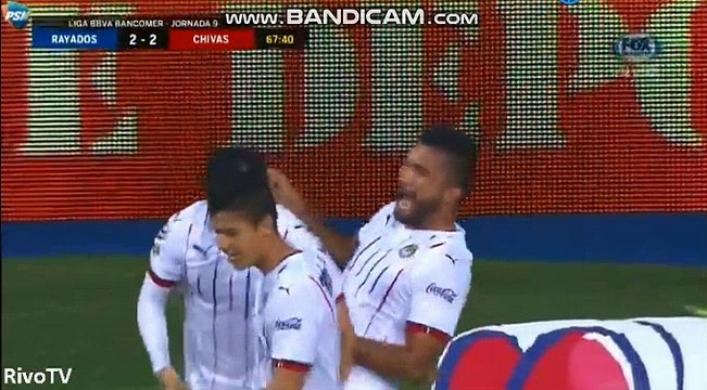 Hedgardo Marin Goal - Monterrey vs Guadalajara Chivas 2-2
