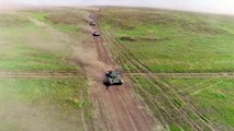Russia tanks and motorised rifle units participate in Vostok-2018 drills
