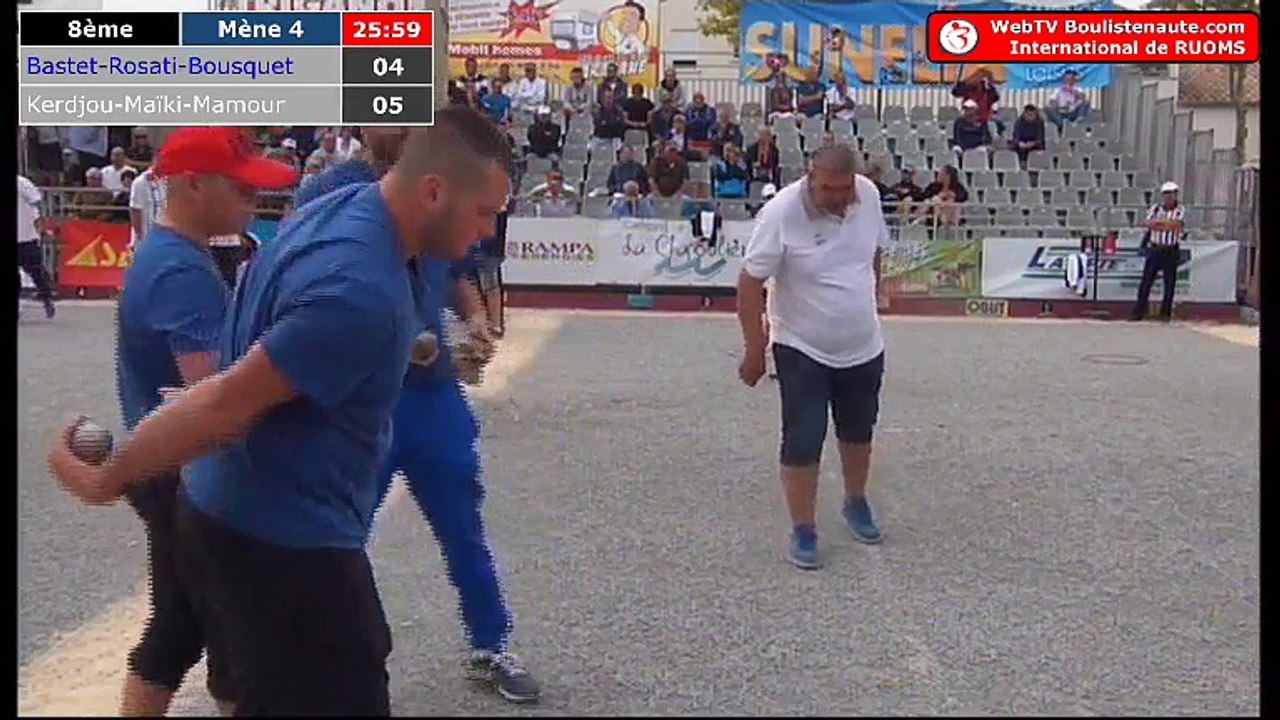 International à pétanque de Ruoms 2018 : Huitième BASTET vs MOLINAS