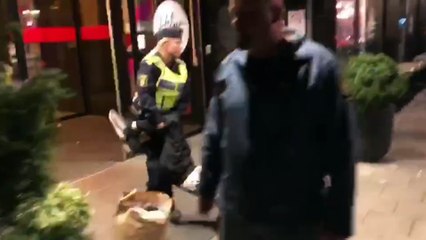 Incident Chinese Tourists vs Swedish Police