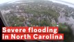 Aerial Footage Shows The Damage Caused By Hurricane Florence in North Carolina