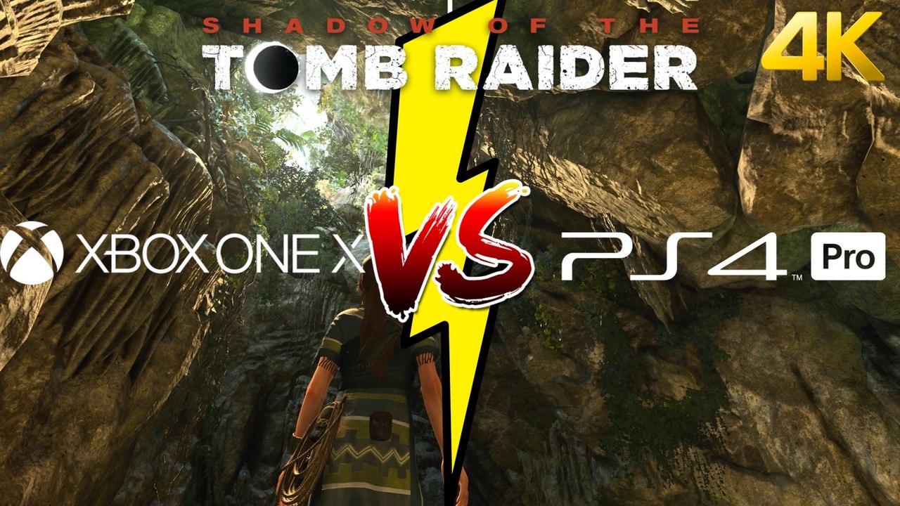 Extrait / Gameplay - Shadow of the Tomb Raider - Comparatif Graphique 4K PS4 Pro VS Xbox One X