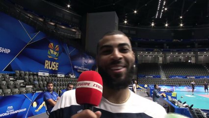 Mondial Volley 2018 - Earvin NGAPETH après l'entraînement