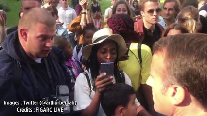 Emmanuel Macron à un jeune chômeur : « Je traverse la rue, je vous en trouve (du travail) »