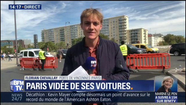 Journée sans voiture: les véhicules sont interdits dans Paris jusqu'à 18h