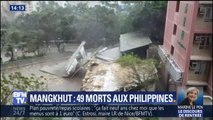 Après les Philippines, le typhon Mangkhut ravage Hong Kong et le sud de la Chine