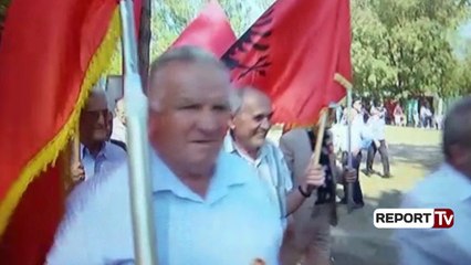 Report Tv-76-vjetori i Konferencës së Pezës, komunistët kujtojnë me pankarta diktatorin Enver Hoxha