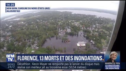 Les images aériennes et au sol des dégâts en Caroline du Nord, après le passage de Florence