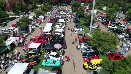 750 modifiyeli aracın katıldığı etkinlik renkli görüntülere sahne oldu