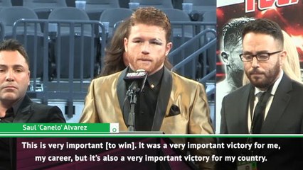 Victory hugely important for my career - Canelo on GGG fight