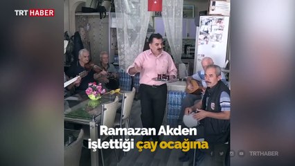 Isparta'daki çay ocağında mini orkestra eşliğinde çay dağıtılıyor