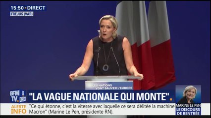 Élections européennes: Marine Le Pen veut finir "en tête"