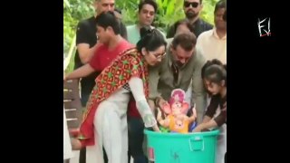 Sanjay dutt get eco friendly ganesh visarjan, it gives massage to us