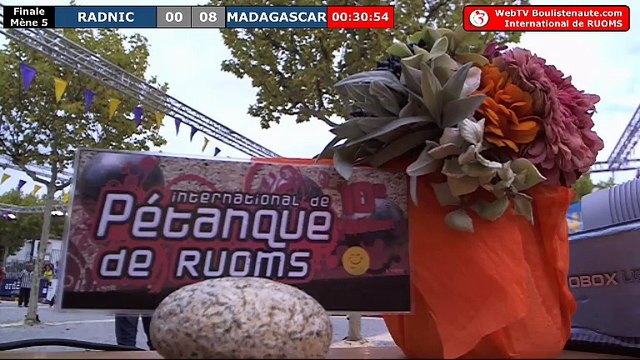 International à pétanque de Ruoms 2018 : la finale Madagascar VS Radnic