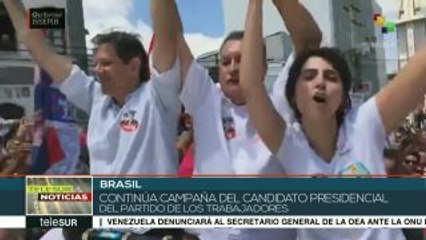 Fernando Haddad continúa su campaña en Bahia, Brasil