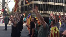 Police Divide Pro- and Anti-Spanish-Language Protestors in Barcelona