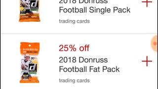 Tutorial How to SAVE 25% off Panini trading cards at Target.