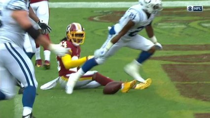 Hines spins around Redskins defense for TD