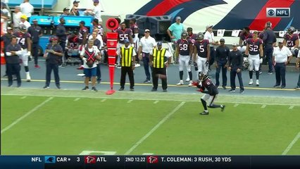 Six Titans defenders finally force Hopkins out of bounds for 25 yards