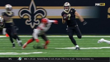 Saints backup QB Taysom Hill turns on jets on huge kickoff return