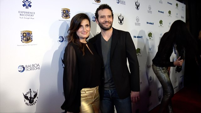 Idina Menzel and Aaron Lohr Rock to Recovery 3 Benefit Concert Red Carpet