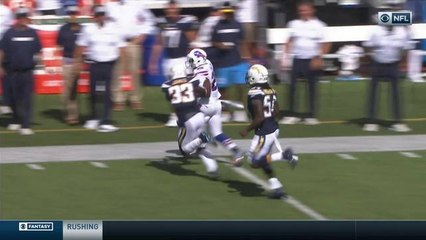McCoy sprints into the open field for 27-yard gain