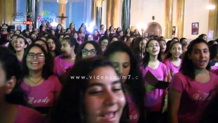 كنيسة العذراء بمسرة تحتفل بعيد النيروز بحضرو الانبا مكارى