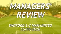 Watford 1-2 Manchester United - managers' review
