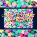 art cafe//How to make lucky paper stars//Origami Lucky Star Tutorial ⭐️ Easy DIY ⭐️ Paper Kawaii